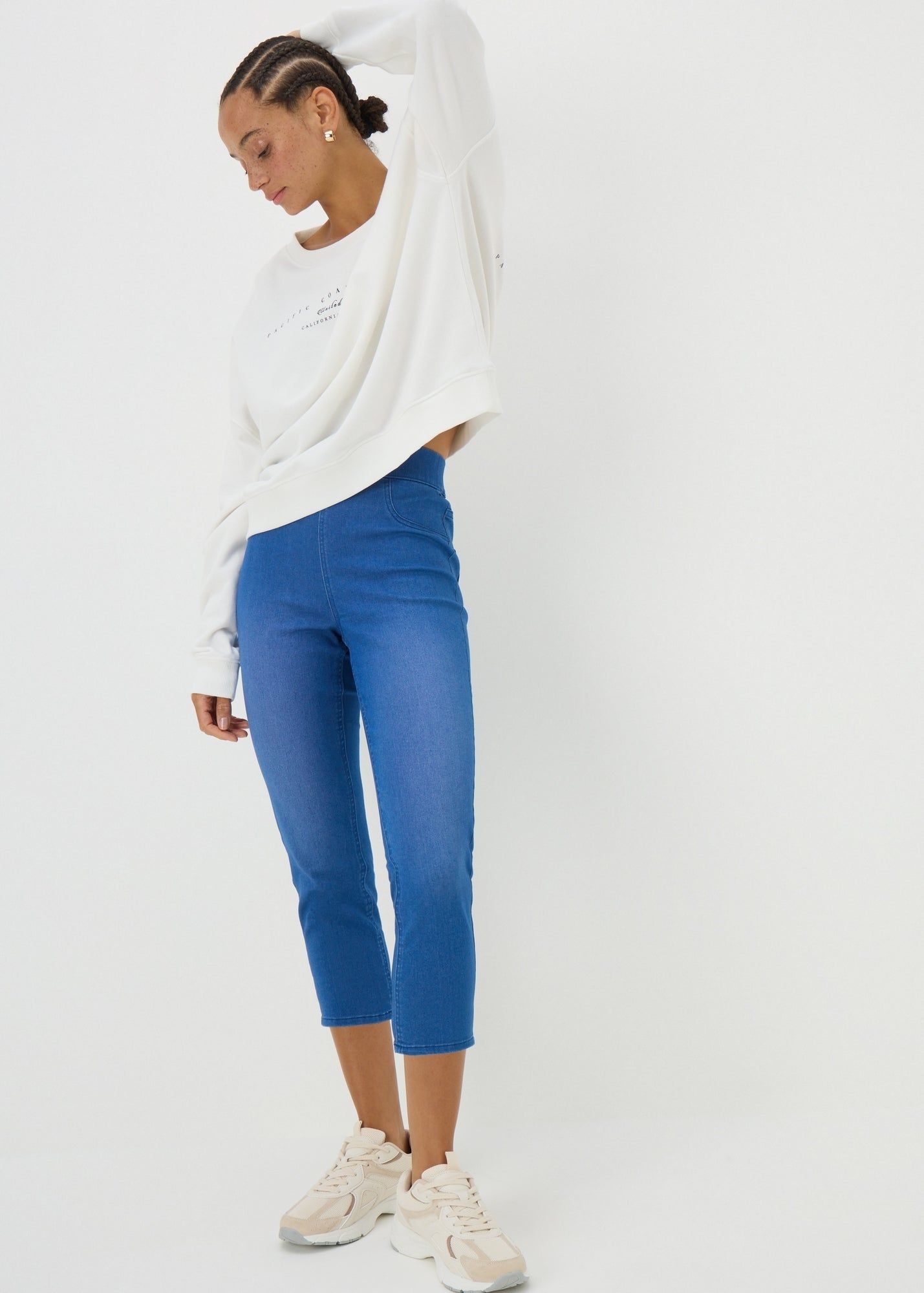 Buy Denim Rosie Cropped Jeggings-Blue-10 Online in Oman from Matalan