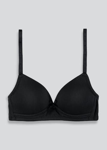 Buy Girls Moulded First Bra (28A-34AA) - Black - 30AA Online in