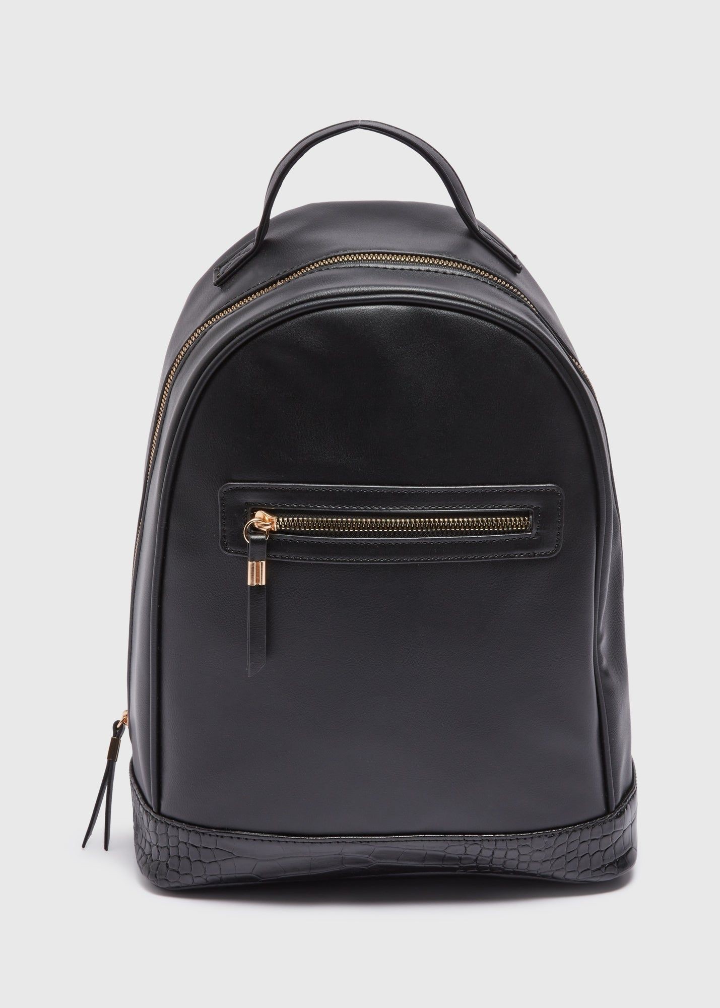 black faux leather backpack cheap OC PACK 001 Near or far the X Buy Faux Leather Backpack-Black Online