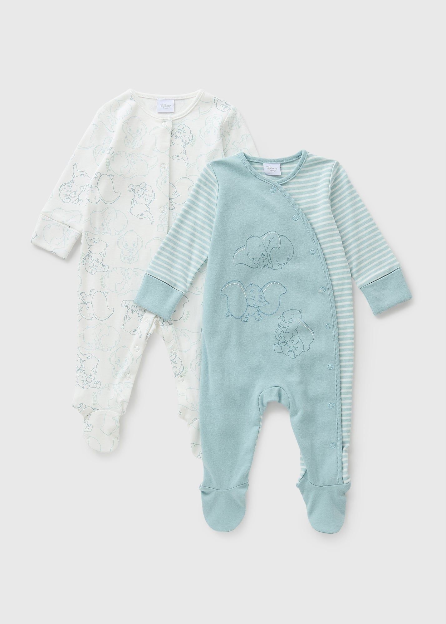 Sleepsuit Dumbo Baby Clothes Matalan Buy Disney Pack Dumbo