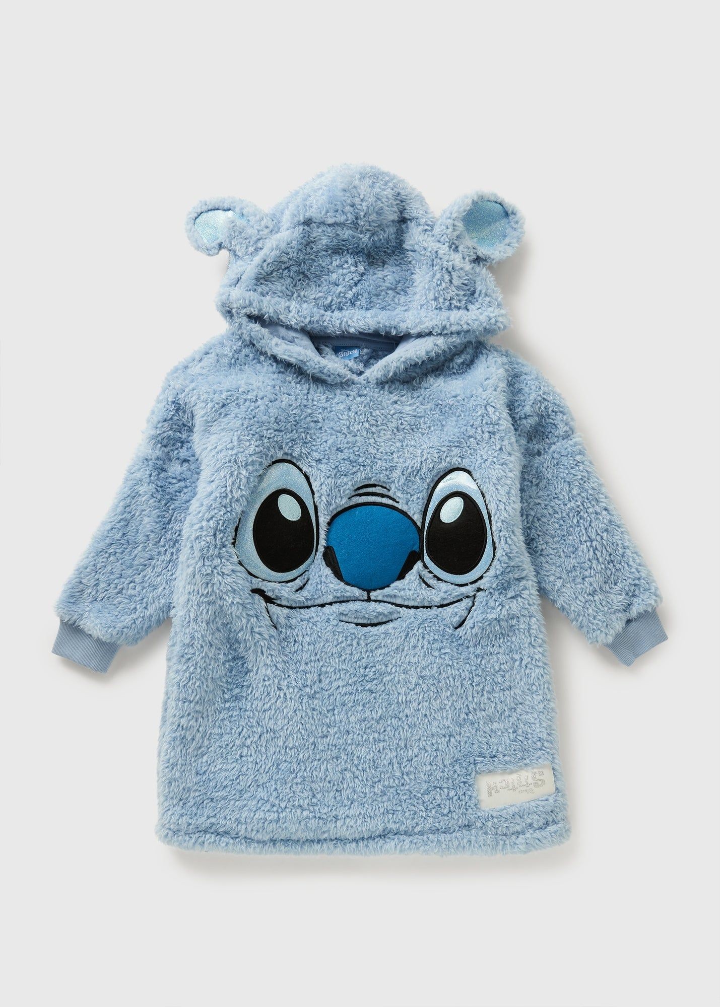 Buy Disney Kids Stich Borg Snuggle Hoodie-Blue-S Online in Oman