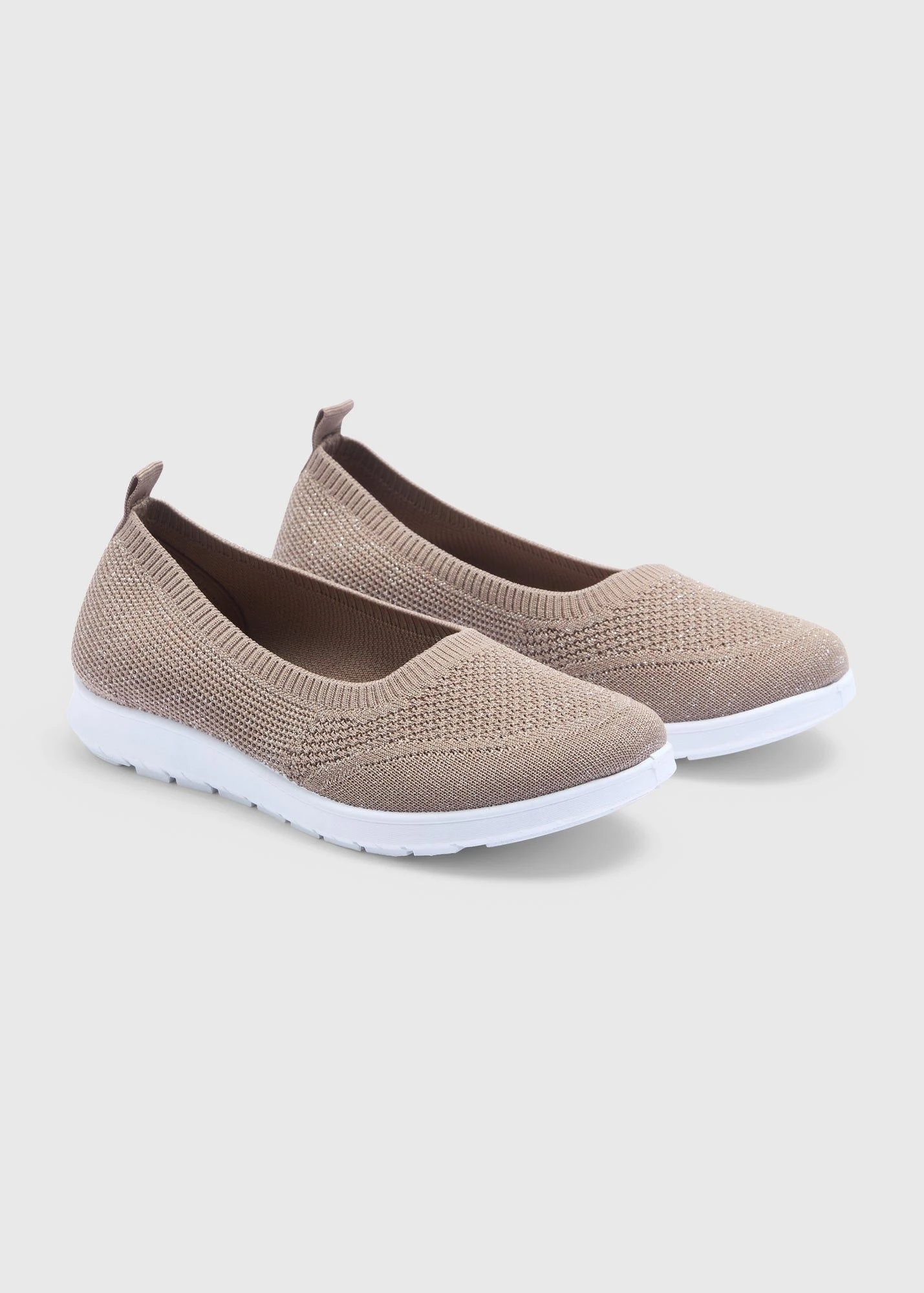 Buy Soleflex Knitted Ballet Shoes-Beige-5 Online in Oman from Matalan