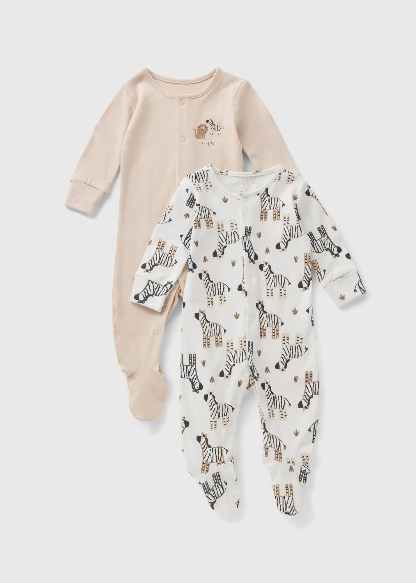 Beige Sleepsuit Jungle Baby Kleding Baby Newborn Bodysuit Natural