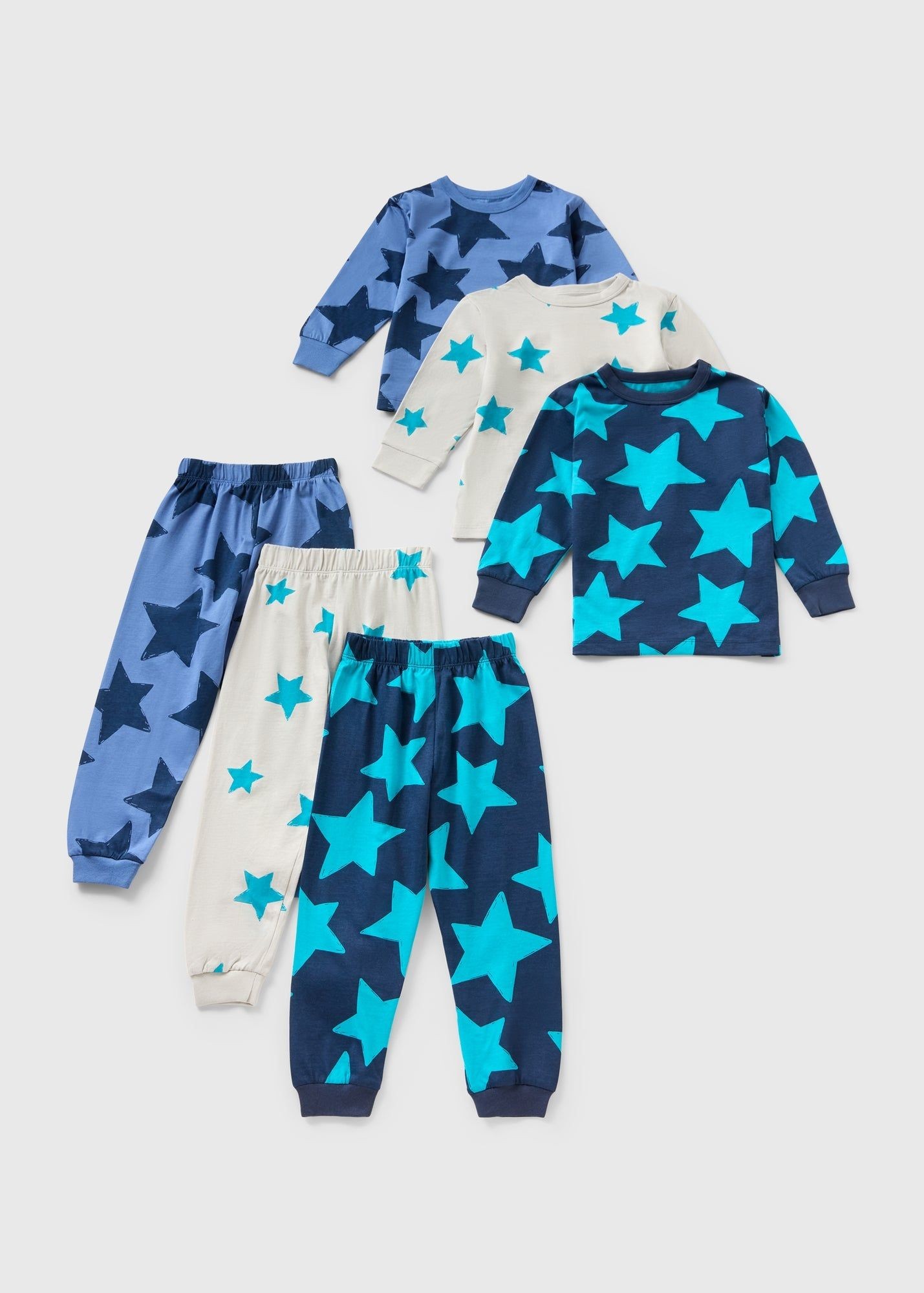 Buy Pack Boys Star Pyjama Set-Multi-6 Y Online in Bahrain