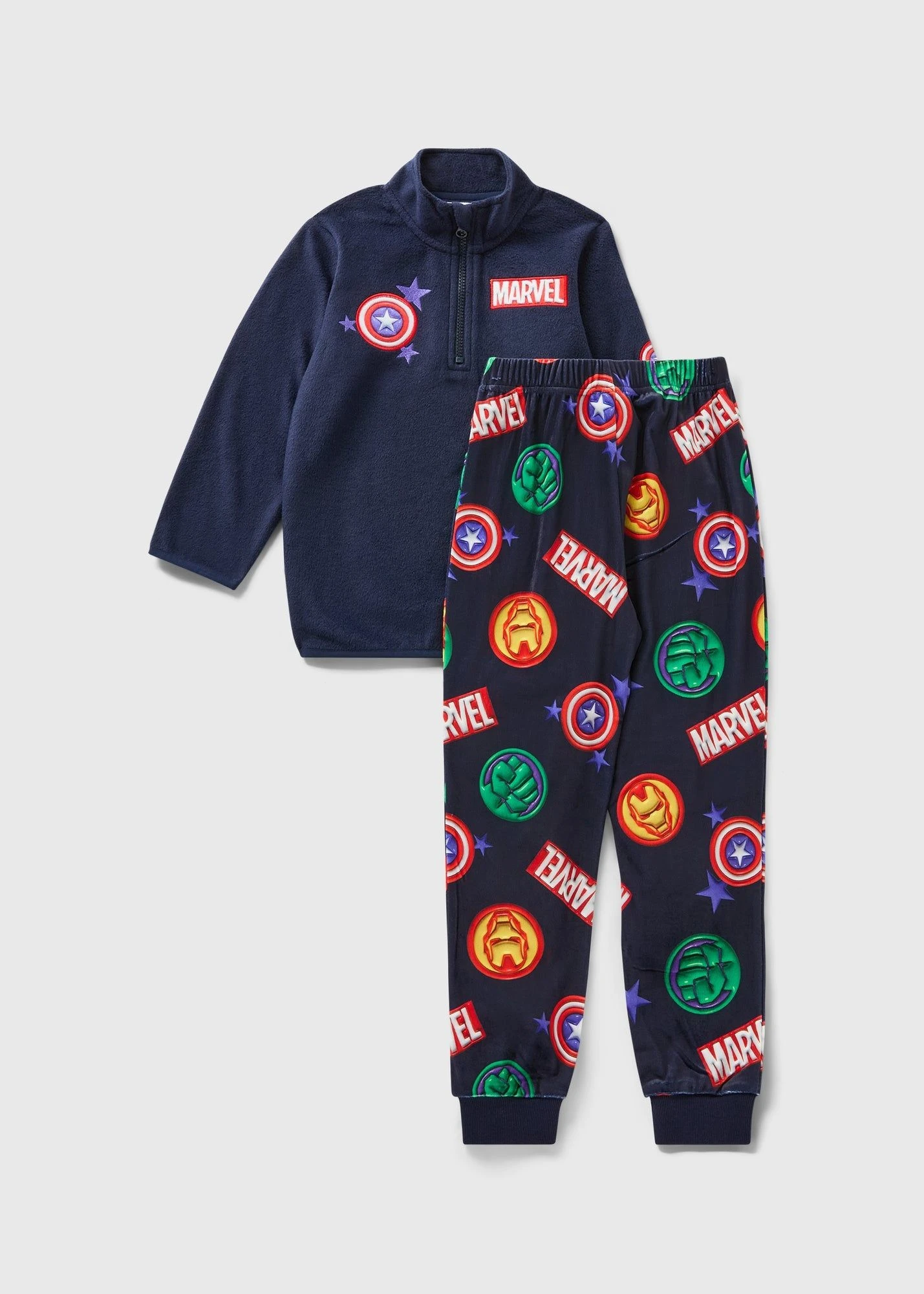 Buy Marvel Boys Zip Through Pyjama Set-Blue-12 Y Online in Jordan