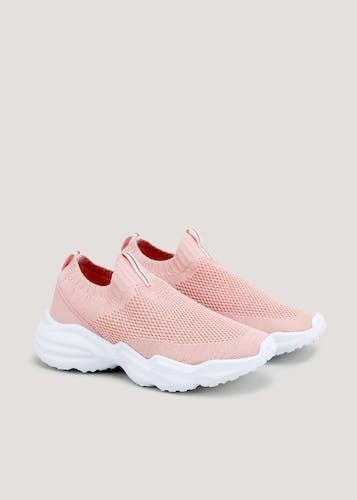 Buy Girls Pink Sparkle Sock Trainers (Younger 10-Older 5) Online