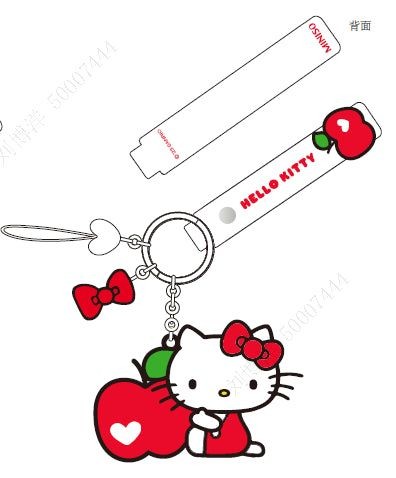 Buy Hello Kitty Apple Collection Phone Charm Strap(White)-White