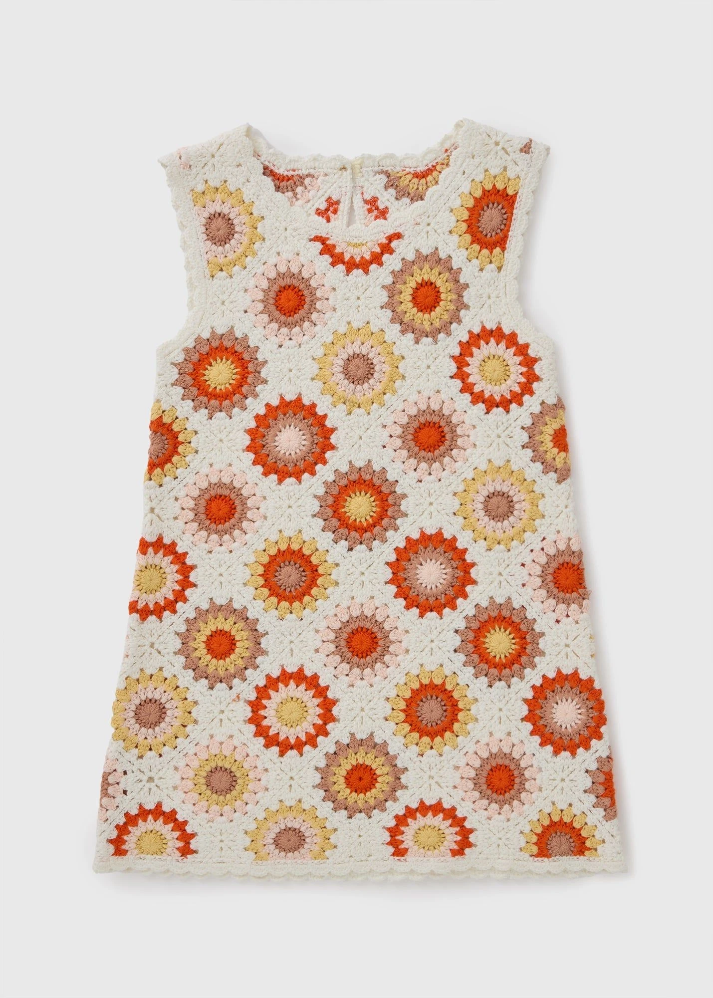 matalan orange dress Et Vous Orange Aztec Smock Midi Dress - 8
