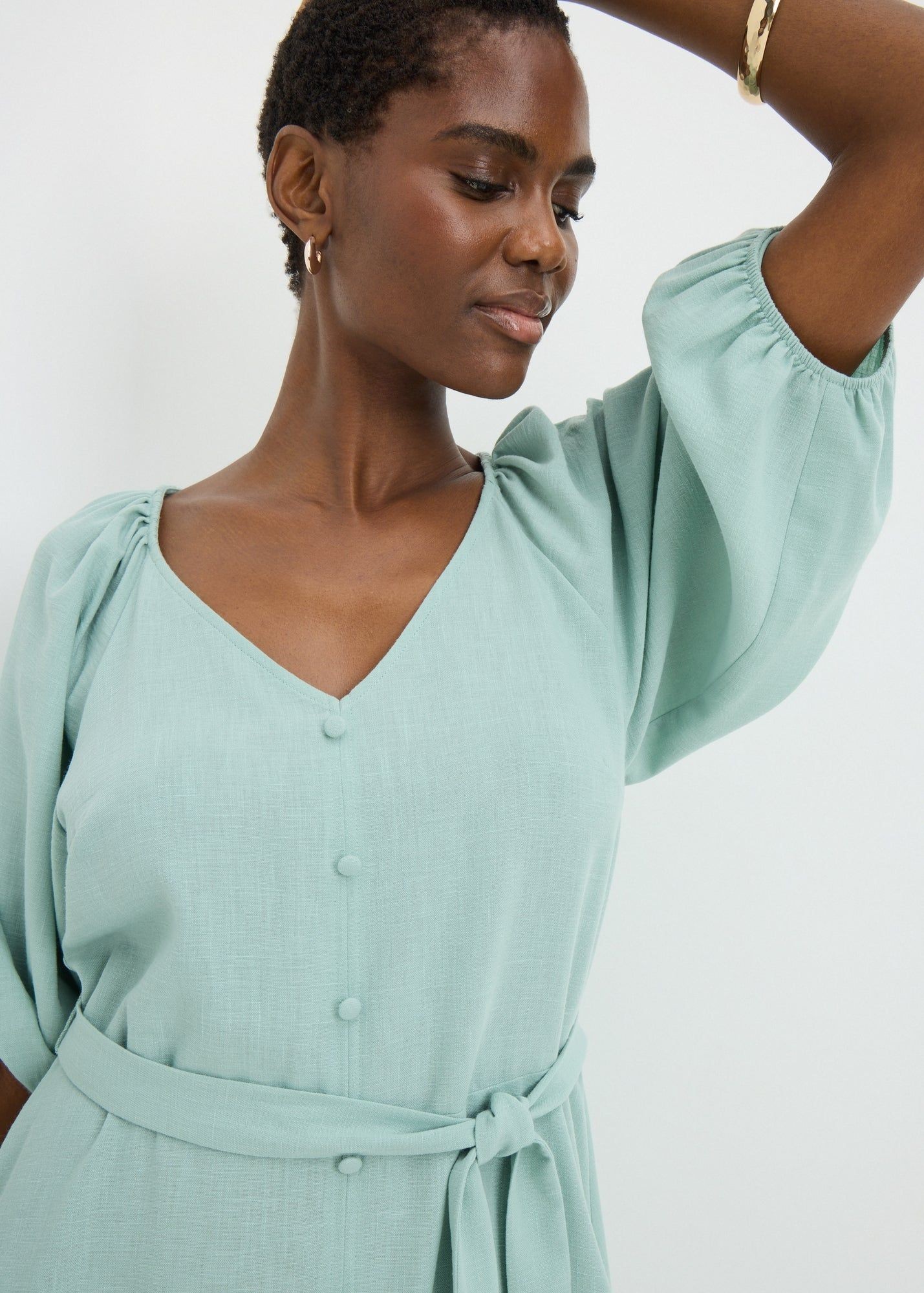 Buy Belted Mini Dress-Green-22 Online in Oman - bfab Buy Belted Mini Dress-Green-22 Online in Oman - bfab