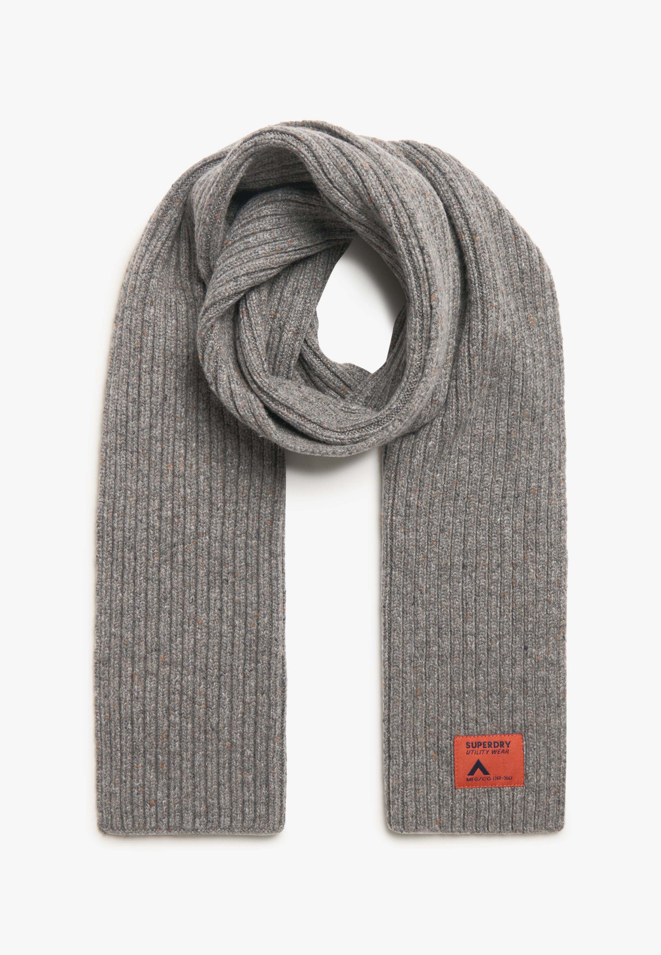 Knitted Scarf Superdry Womens Scarves Buy Workwear Nep Knitted