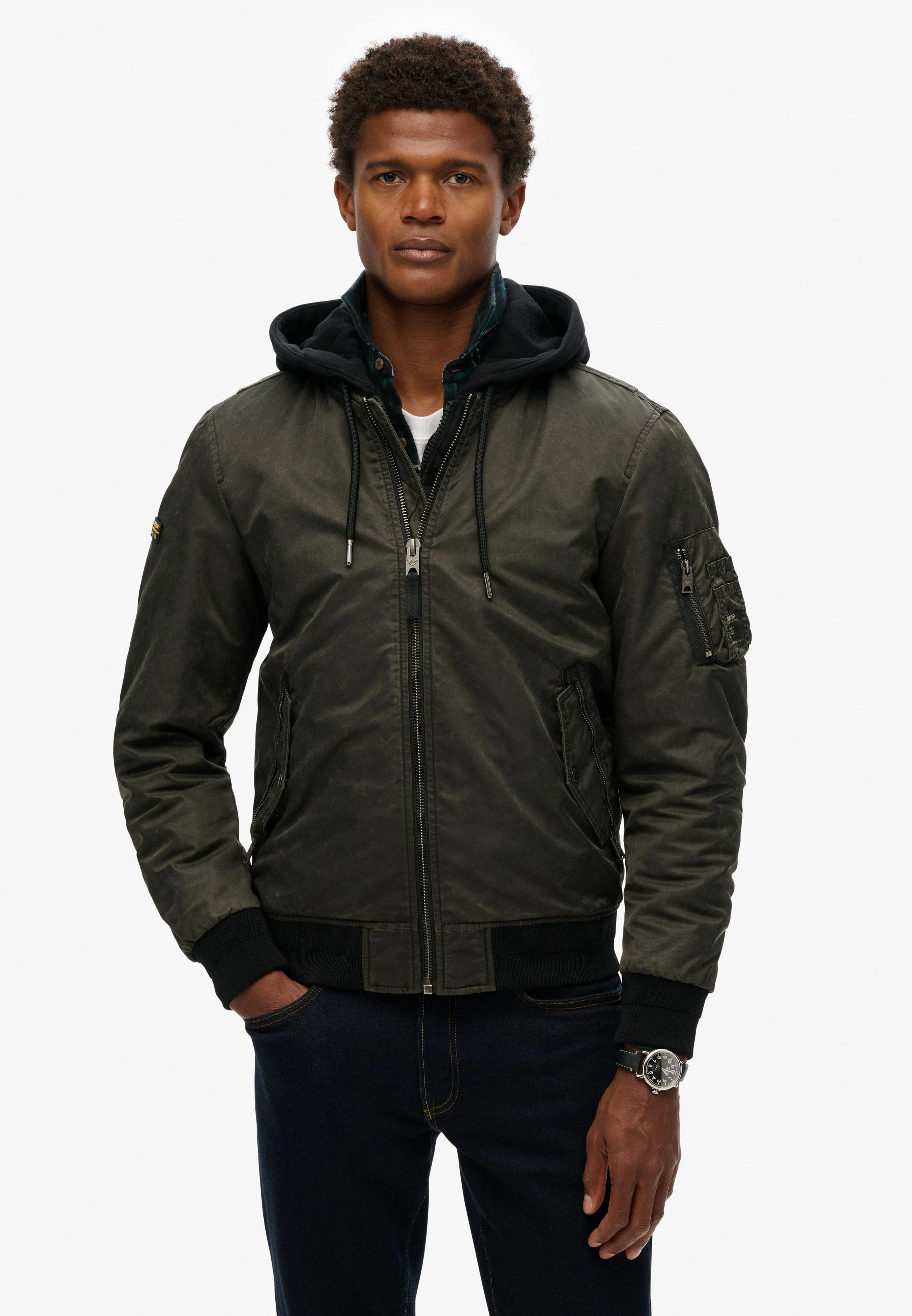 Buy Military Ma1 Bomber Jacket-Dark Green-2XL Online in Jordan bfab